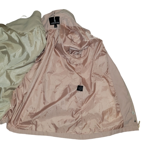 London Fog size XL pink hooded heavy coat that transitions into lighter jacket - Picture 8 of 10